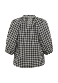 Kaffe Curve ELINA - Bluse - black grey check