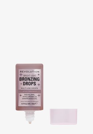 REVOLUTION BRIGHT LIGHT BRONZING DROPS - Bronzer - deep bronze spice