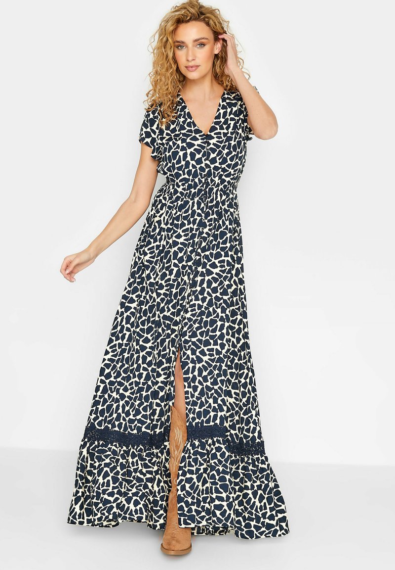Long Tall Sally ANIMAL PRINT Robe longue navy/bleu ZALANDO.FR
