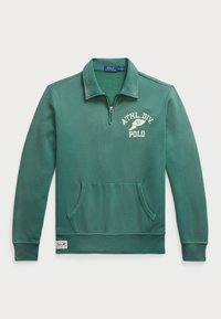 GRAPHIC COLLARED - Sweatshirt - washed forest