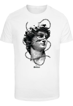 Mister Tee I'M A SINNER TEE - Nyomott mintás póló - white