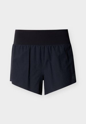 Μαύρο αθλητικό σορτς με φαρδιά, ελαστική μέση και άνετη εφαρμογή. Κατασκευασμένο από ελαφρύ υλικό, με πλευρικές σχισμές για ευκινησία.