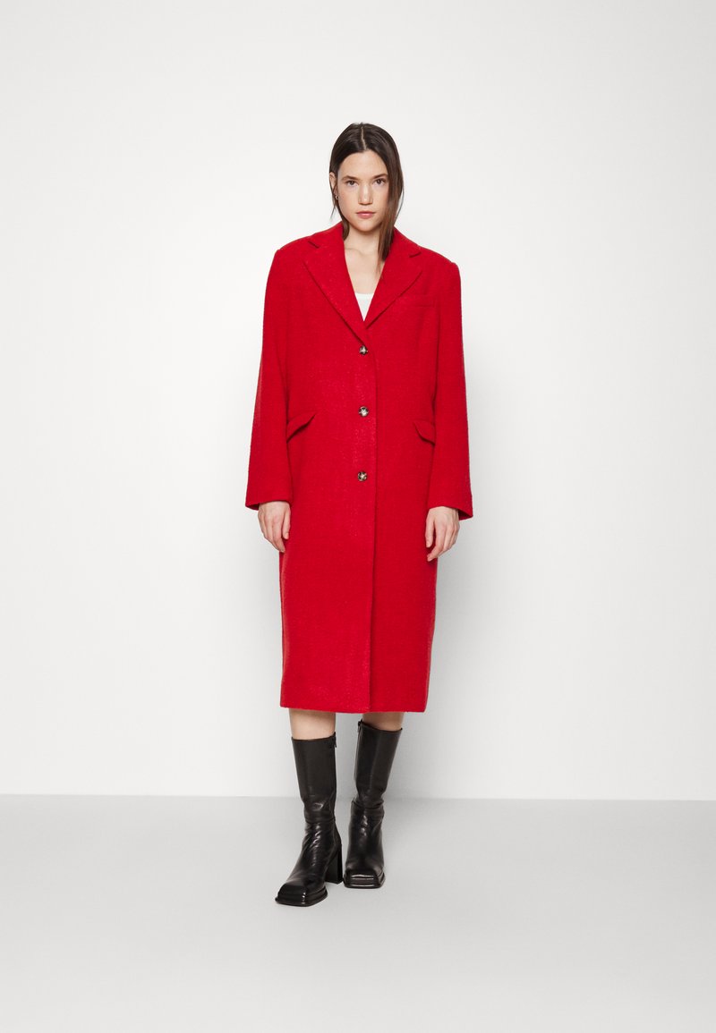 DESIGNERS REMIX - ALASKA LONG COAT - Klasszikus kabát - scarlet red, Nagyítás