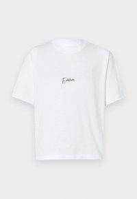 JCODYNAMIC SCRIPT TEE CREW NECK - T-shirts med print - bright white