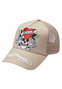 Ed Hardy LOVE-SLOWLY TWILL FRONT - Cap - chinchilla