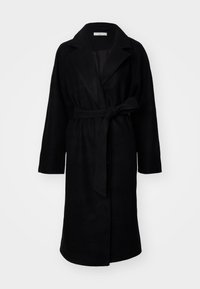 BELTED LONG COAT - Klassisk kappa / rock - black