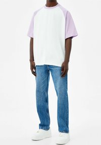 Bershka Džíny Relaxed Fit - dark blue
