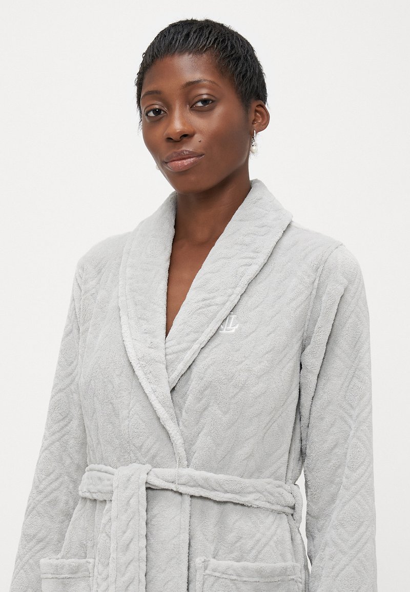 Grey Ralph Lauren Ladies Dressing Gown Ralph Lauren Home RL Polo Player Robe  Flannels