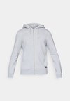 CENTRE ZIP HOODIE - Sudadera con cremallera - light grey melange