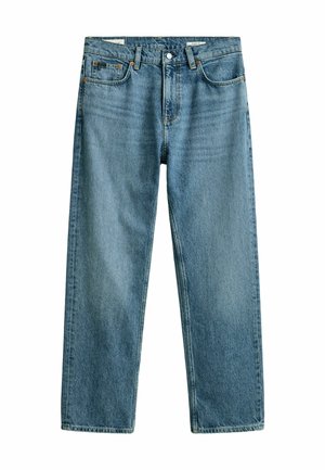 GANT, GANT STRAIGHT FIT JEANS - Jeans Straight Leg - mid blue broken in