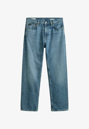 GANT, GANT STRAIGHT FIT JEANS - Jeans Straight Leg - mid blue broken in