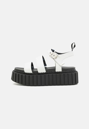 ON THE HORIZON - Sandalen met plateauzool - white