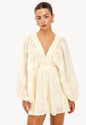 Combinaison - flowers big   offwhite