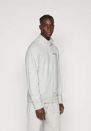 ICONS CONTRAST FULL ZIP SWEATSHIRT - Športna jopa s kapuco na zadrgo - grey