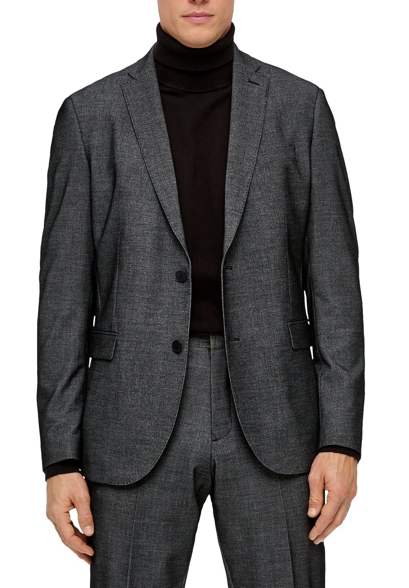 Veste De Costume Oxford En Laine - Taille Grande FR62/UK52 - Gris Foncé - Neuf Avec étiquettes