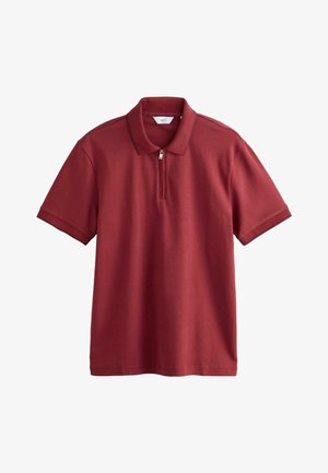 Next, TONAL TIPPED ZIP NECK - Polo - red
