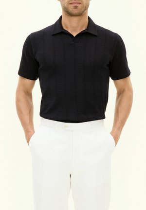 Oscar Jacobson CONNOR STRUCTURED - Polo - night blue