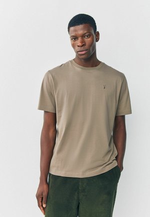 REGULAR FIT STAG - Lihtne T-särk - neutral stone