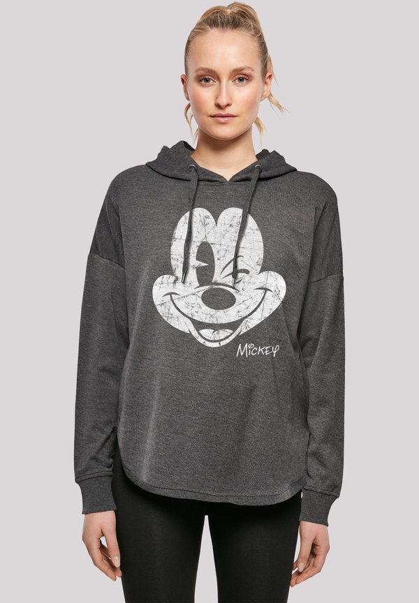 DISNEY MICKY MAUS ZEICHENTRICK SINCE BEATEN FACE - Kapuzenpullover - charcoal