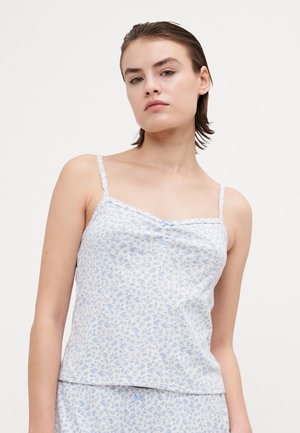 COZY BOW - Pižamos viršutinė dalis - white/blue