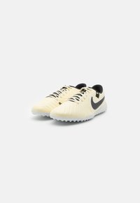 Nike Performance TIEMPO LEGEND 10 ACADEMY TF - Turf football boots - lemonade/black/metallic gold coin