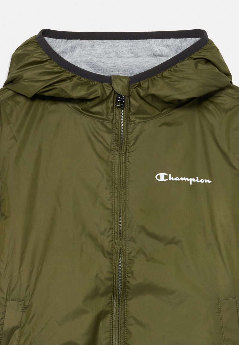 Champion LIGHT HOODED JACKET LARGE LOGO UNISEX Giacca da mezza
