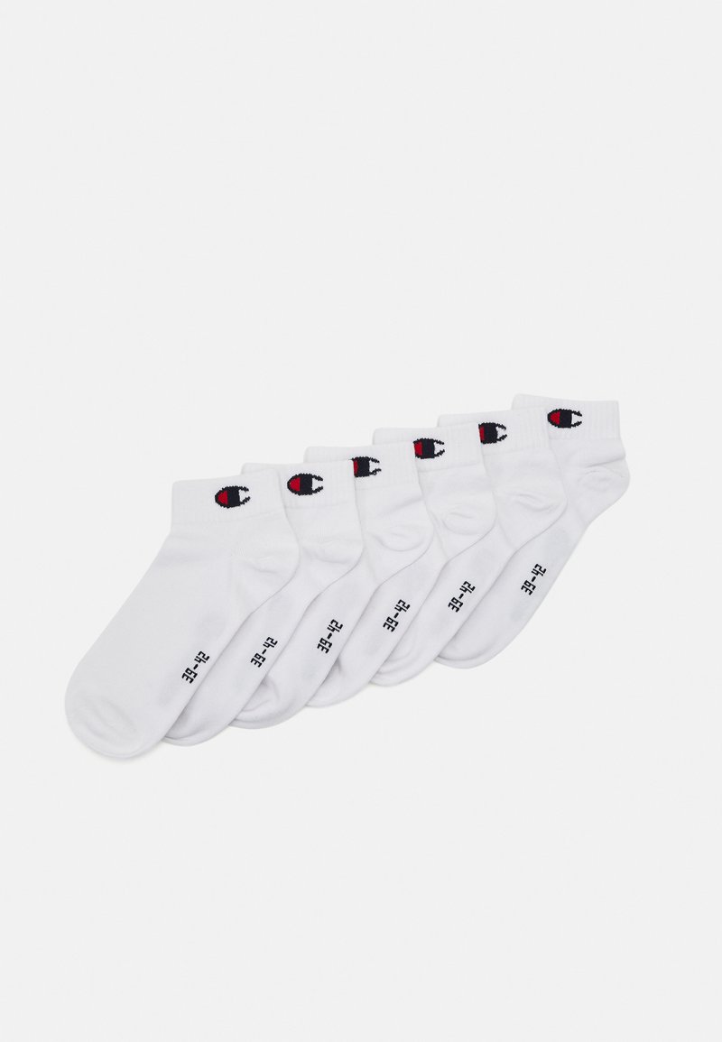Champion BASIC QUARTER SOCKS 6 PACK UNISEX Sportsstrømper white