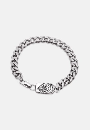 TIGER SHAPE LOZENGE CHAIN UNISEX - Armbånd - silver-coloured
