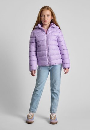 HOODED PADDED PUFFER - Zimska jakna - lilac