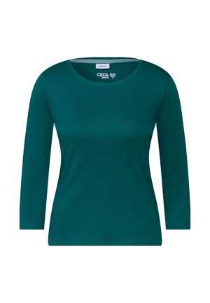 MIT RUNDHALS - Maglietta a manica lunga - grün