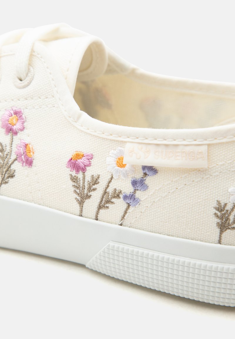 Superga 2750 Donna Scarpe Da Ginnastica Basse In Tela Con Ricami Floreali