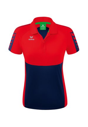 FUSSBALL - SIX WINGS - Polo - blaurot