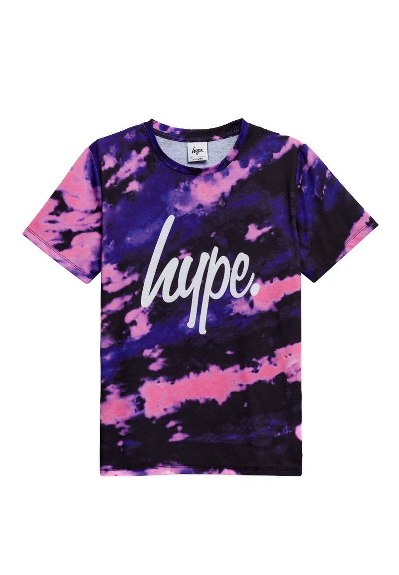 Hype T-shirt print donkerroze
