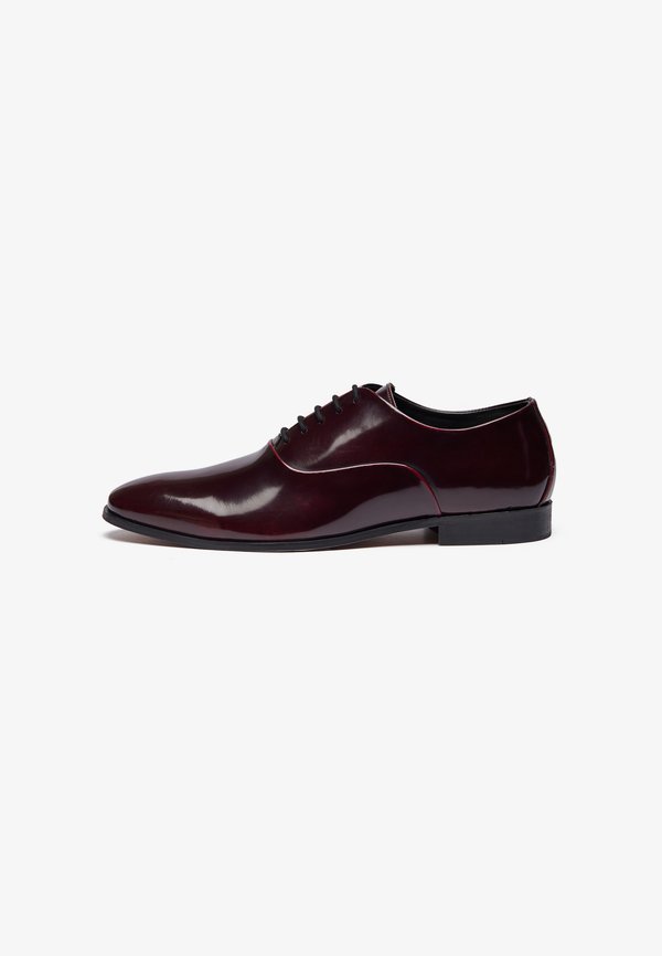 LEATHER - Smart lace-ups - bordeaux
