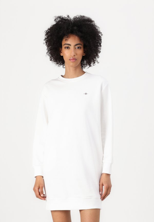 SHIELD C NECK DRESS - Day dress - eggshell