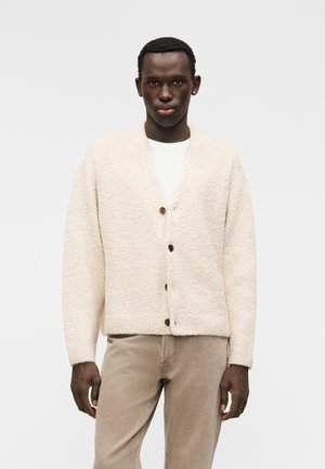 BOUCLE VINTAGE CARDIGAN - Chaqueta de punto - off-white