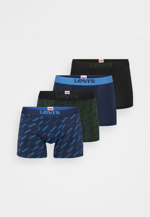 Levi's bokserice u četiri boje: crna, tamnoplava, tamnozelena i tamnoplavi uzorak s plavim logotipom, sa elastičnim pojasovima s logotipom.