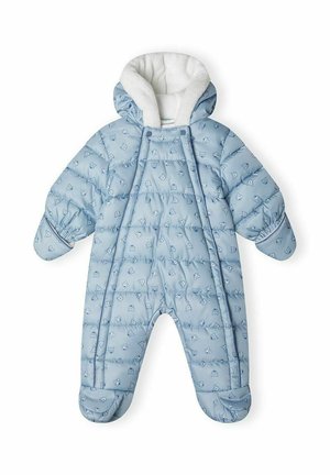 DOUBLE OPPENING WITH TURN BACK MITTS - Téli overál - blue/grey