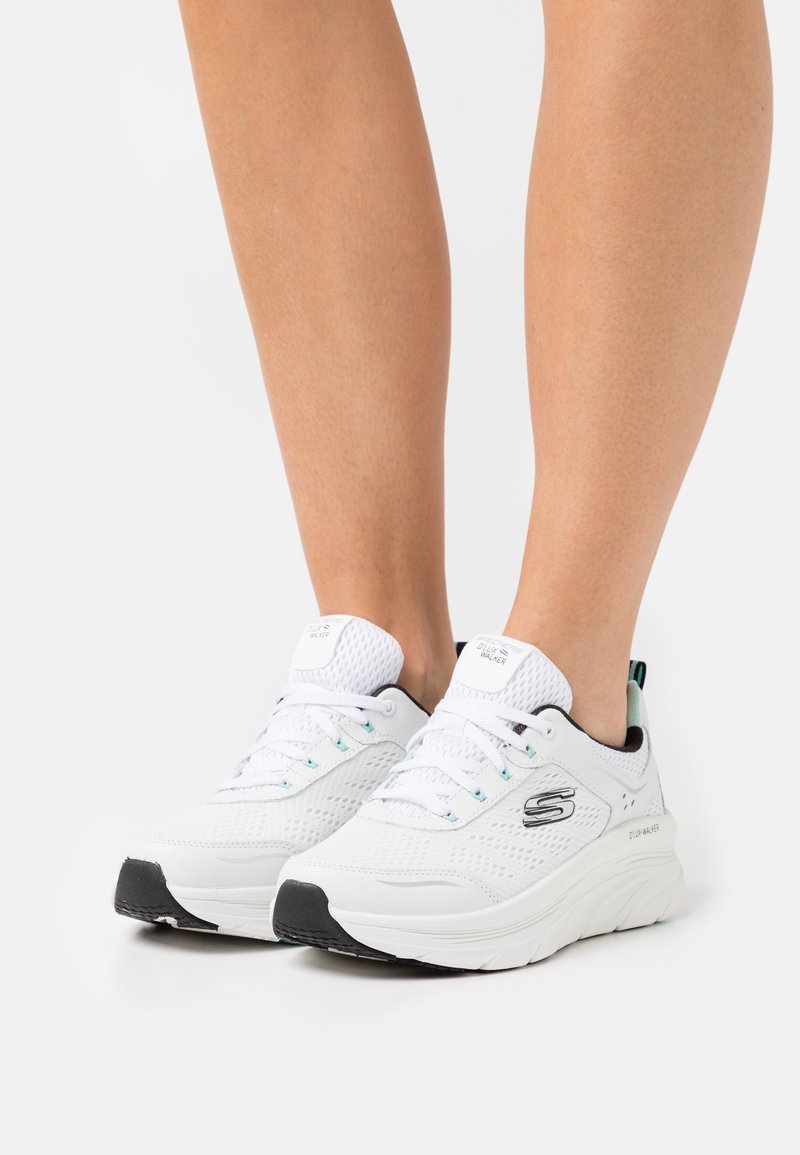 Skechers Sport D'LUX WALKER - Baskets basses - white/black