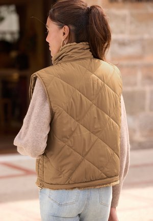 LASCANA, LASCANA WENDEWESTE - Waistcoat - cognacfarben