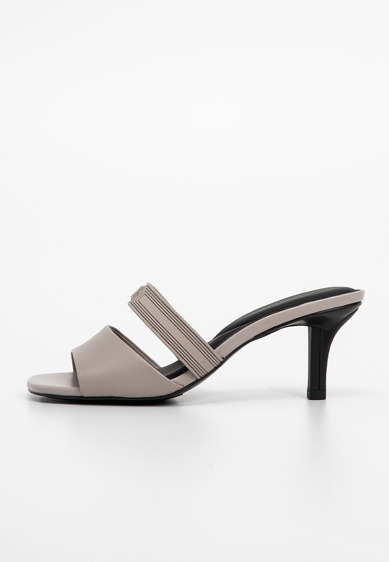 Tommy Hilfiger Muiltjes met hak grijs