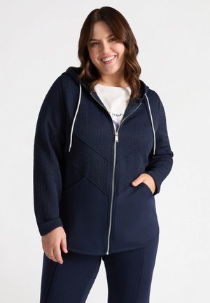 Felpa con zip - blu