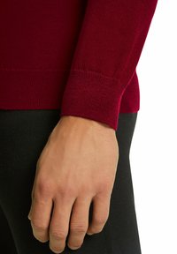 FALKE BASIC NEW MERINO HALFZIP - Maglione - wine