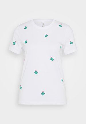 ONLKETTY O NECK - T-shirt med print - bright white