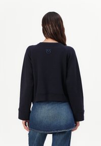 Pinko MARGARINA MAGLIA FELPA CON BOTTONI IN METALLO - Φούτερ - dark blue