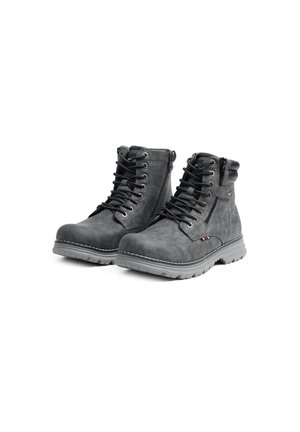 Botines con cordones - gris