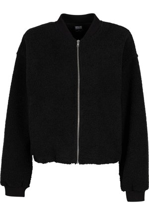 Urban Classics STRUCTURED - Giacca in pile - black