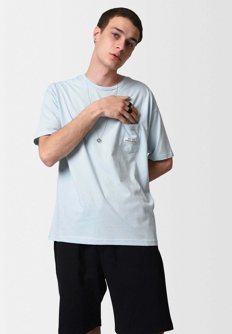 Antioch Basic Tshirt baby blue/blue Zalando.de