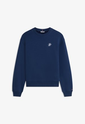 Tommy Hilfiger, LOGO EMBROIDERY CREW NECK SWEATSHIRT - Sweatshirt - dark night navy