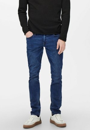 Only & Sons BASIC ONSLOOM STRETCH TAPERED - Jeans Slim Fit - blau